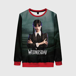 Женский свитшот Уэнсдэй пустой лес