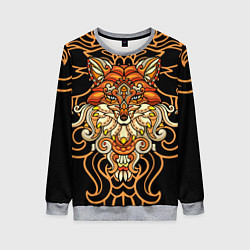 Свитшот женский Золотая лиса, цвет: 3D-меланж