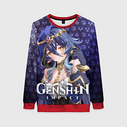 Свитшот женский Лайла элементали, цвет: 3D-красный