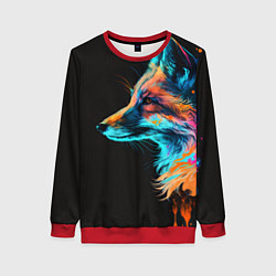 Женский свитшот Лиса красками