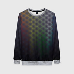 Женский свитшот Абстрактные соты размытые