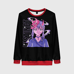 Свитшот женский Instinct, цвет: 3D-красный