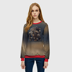 Свитшот женский Странный фотоаппарат, цвет: 3D-красный — фото 2