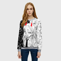 Свитшот женский Это же Пауэр, цвет: 3D-меланж — фото 2