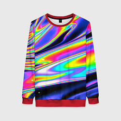Женский свитшот Жидкость радужные разводы