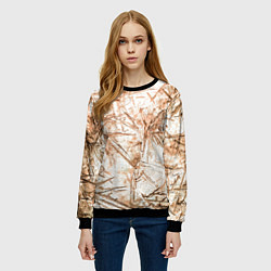 Свитшот женский Резкие контуры, цвет: 3D-черный — фото 2