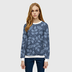 Свитшот женский Цветочный набор с насекомыми, цвет: 3D-белый — фото 2