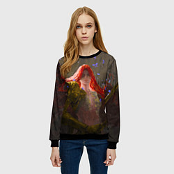 Свитшот женский Маления из Elden Ring, цвет: 3D-черный — фото 2