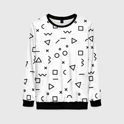 Женский свитшот Разные геометрические фигуры