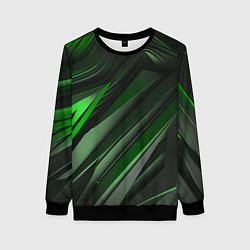 Женский свитшот Green black abstract