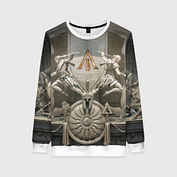 Свитшот женский Знаки братства ассасинов, цвет: 3D-белый
