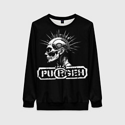 Свитшот женский Пурген киберпанк, цвет: 3D-черный