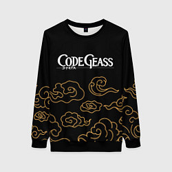 Свитшот женский Code Geass anime clouds, цвет: 3D-черный