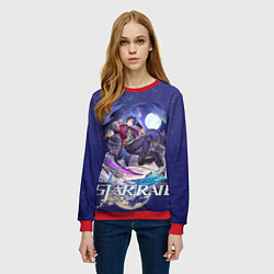 Свитшот женский Сампо Хонкай Стар Рейл, цвет: 3D-красный — фото 2