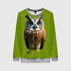 Женский свитшот Разноцветная сова