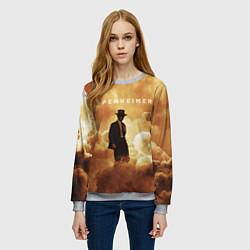 Свитшот женский Оппенгеймер, цвет: 3D-меланж — фото 2