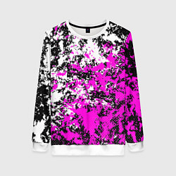 Женский свитшот Розово белая краска