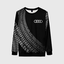 Женский свитшот Audi tire tracks