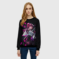 Свитшот женский Kafka Honkai, цвет: 3D-черный — фото 2