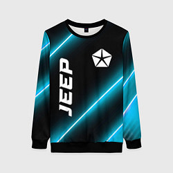 Свитшот женский Jeep неоновые лампы, цвет: 3D-черный