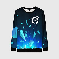 Свитшот женский Final Fantasy взрыв частиц, цвет: 3D-черный