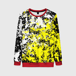 Женский свитшот Белая и жёлтая краска