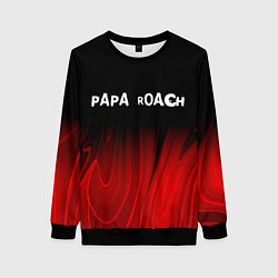 Свитшот женский Papa Roach red plasma, цвет: 3D-черный