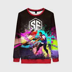 Свитшот женский Street Fighter game, цвет: 3D-красный