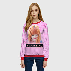 Свитшот женский Blackpink Lisa, цвет: 3D-красный — фото 2