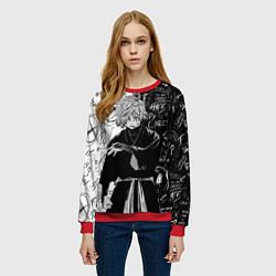 Свитшот женский Инсайд Габимару - Адский рай, цвет: 3D-красный — фото 2