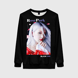 Свитшот женский Blackpink Rose Red Kimono, цвет: 3D-черный