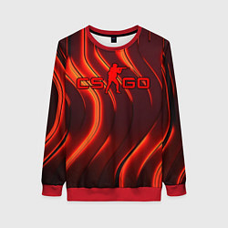 Женский свитшот CS GO red neon