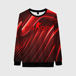 Женский свитшот CS GO red abstract