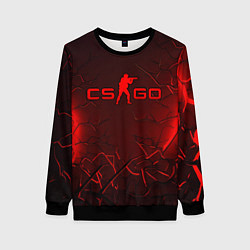 Свитшот женский CSGO logo dark red, цвет: 3D-черный