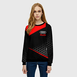 Свитшот женский Ауди - sportwear, цвет: 3D-черный — фото 2