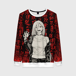 Свитшот женский Power - Chainsaw Man, цвет: 3D-белый