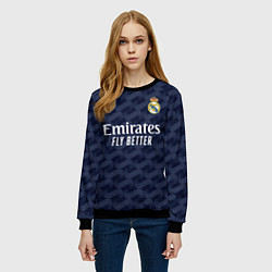 Свитшот женский Беллингем Реал Мадрид форма 2324 гостевая, цвет: 3D-черный — фото 2