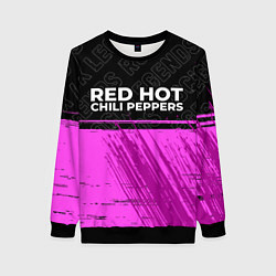 Свитшот женский Red Hot Chili Peppers rock legends: символ сверху, цвет: 3D-черный