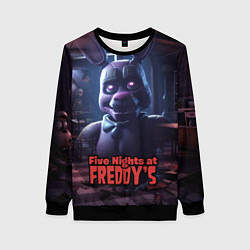 Свитшот женский Five Nights at Freddys Bonnie, цвет: 3D-черный