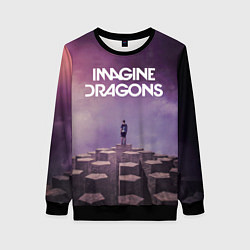 Свитшот женский Imagine Dragons обложка альбома Night Visions, цвет: 3D-черный