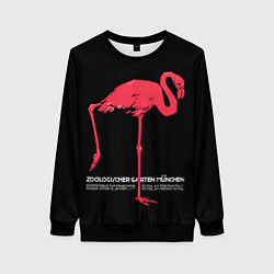Свитшот женский Фламинго - Мюнхен, цвет: 3D-черный