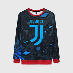 Свитшот женский Juventus blue logo, цвет: 3D-красный