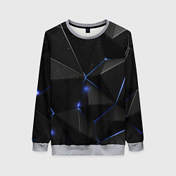 Женский свитшот Black geometry texture