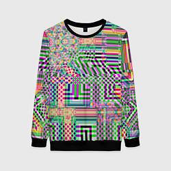 Женский свитшот Геометрическая абстракция ультра