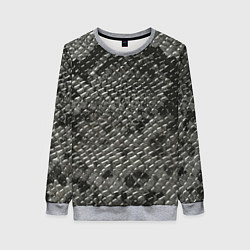 Свитшот женский Кожа змеи - текстура, цвет: 3D-меланж