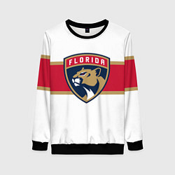 Свитшот женский Florida panthers - uniform - hockey, цвет: 3D-черный