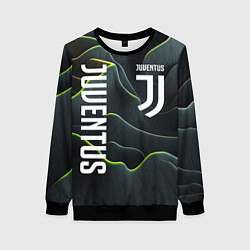 Свитшот женский Juventus dark green logo, цвет: 3D-черный