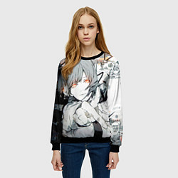 Свитшот женский Макима Дэндзи человек-бензопила, цвет: 3D-черный — фото 2
