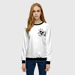 Свитшот женский Глаза мистических существ, цвет: 3D-черный — фото 2
