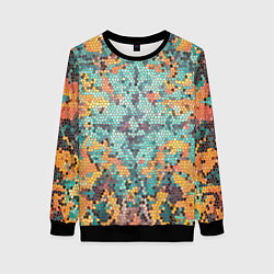Женский свитшот Яркий мозаичный узор